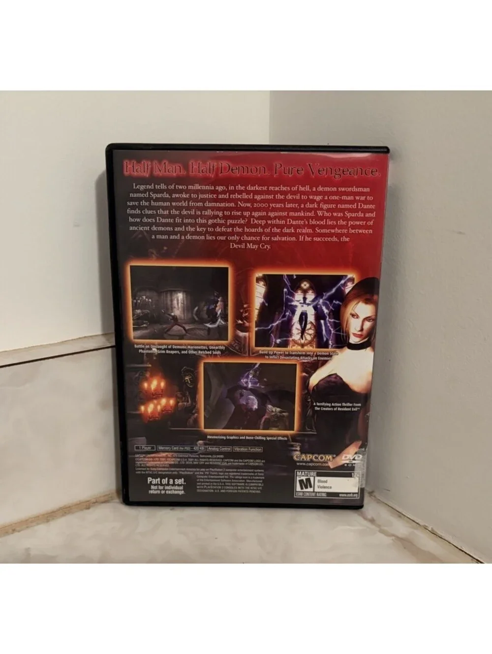 Devil May Cry (Sony Playstation 2, 2001) PS2 Complete With Box + Manual CIB